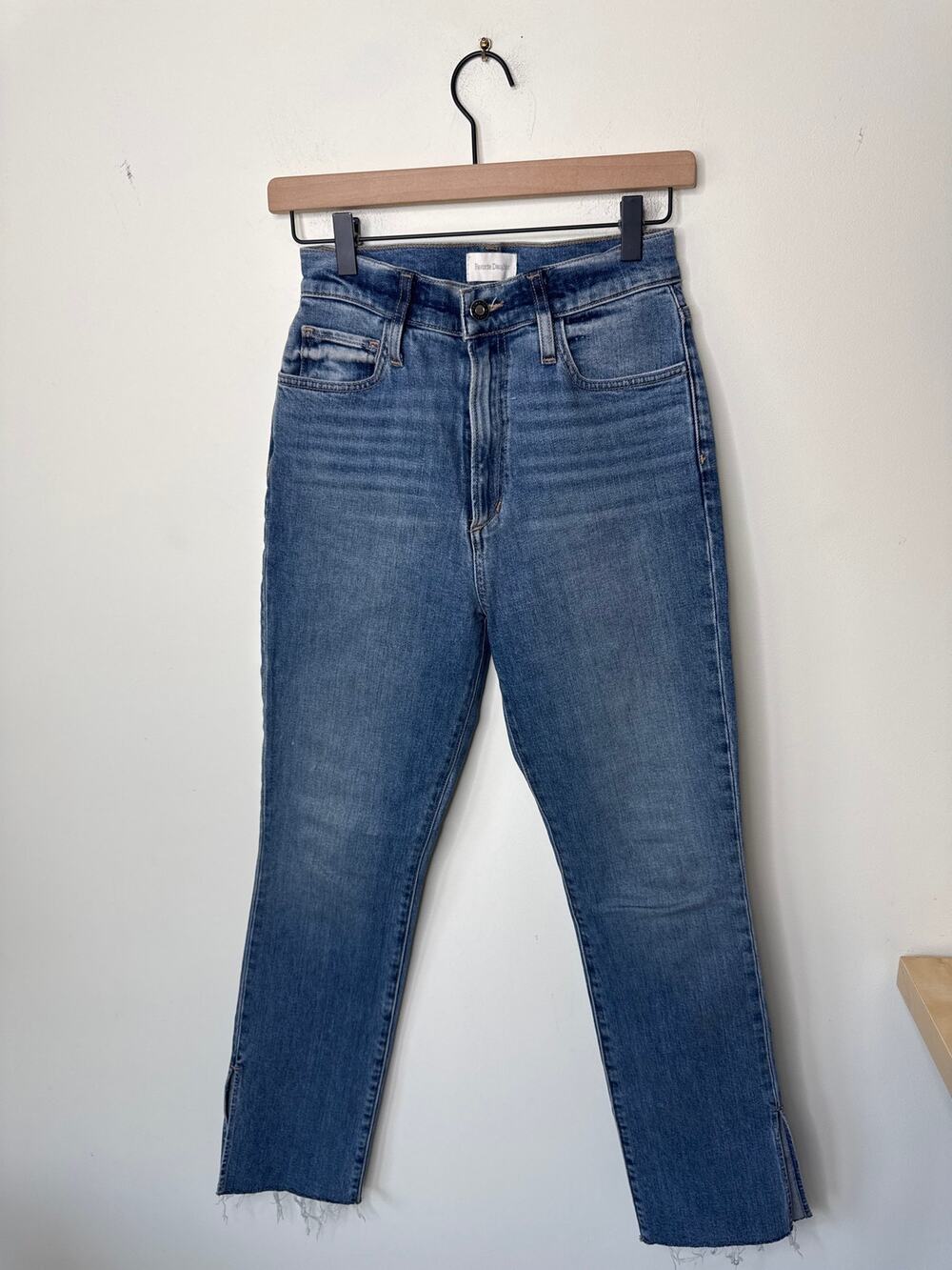 FAVORITE DAUGHTER The Valentina Shortie Petitie Super High Rise Cigarette Sz 27